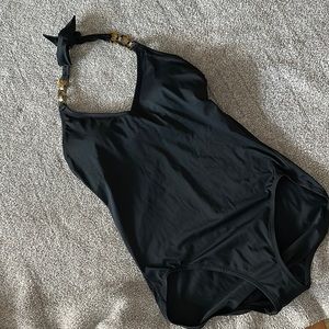 Lands end halter swimsuit